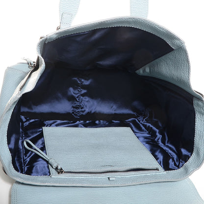 3.1 Phillip Lim 3.1 Leather Large Pashli Satchel Light Blue 5 of 13