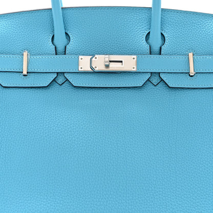 Hermes Togo BIRKIN 30 Blue Du Nord 8 of 11