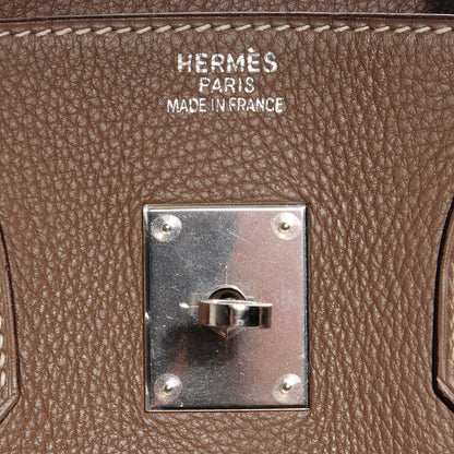 Hermes Taurillon Clemence Birkin 35 Etoupe 13 of 25