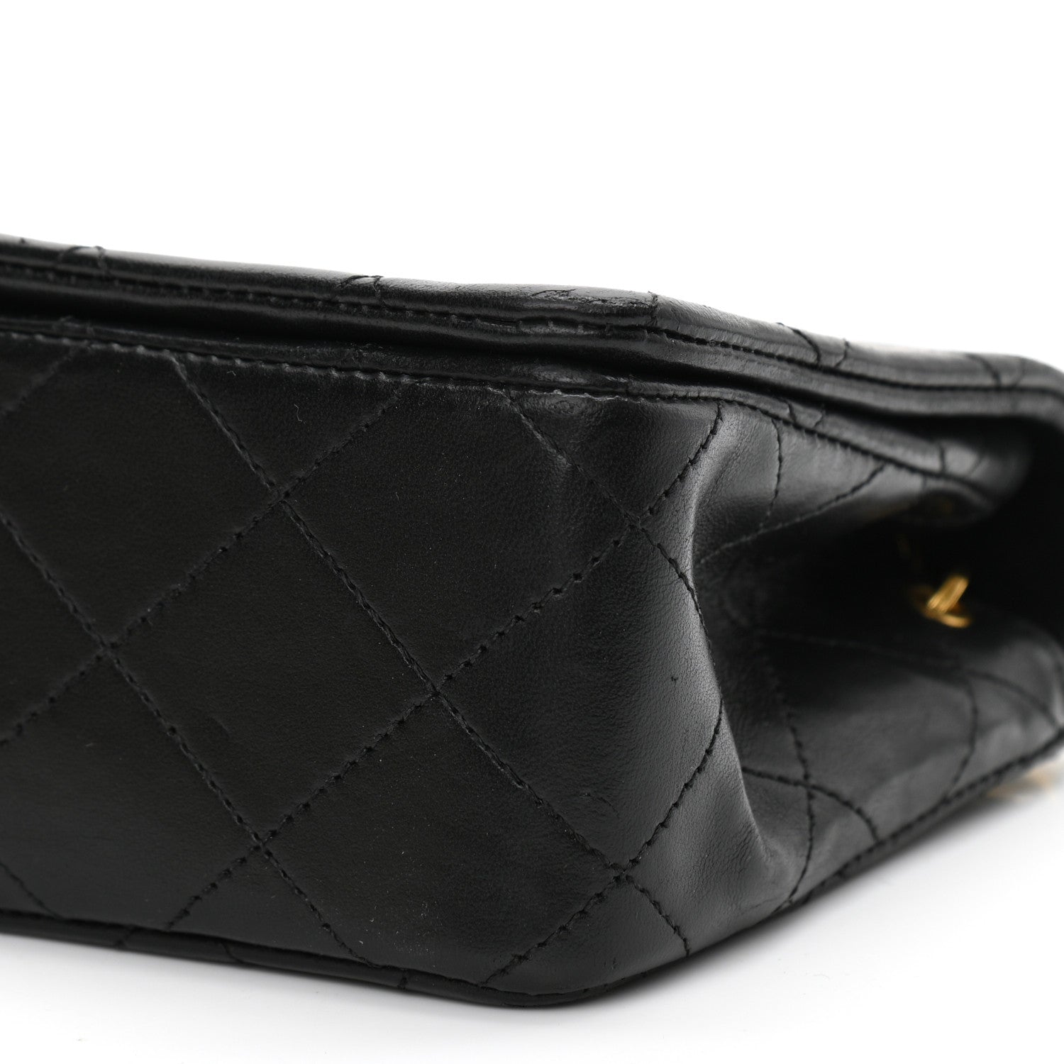 Chanel Lambskin Quilted Small Single Flap Bag Black 10 of 13