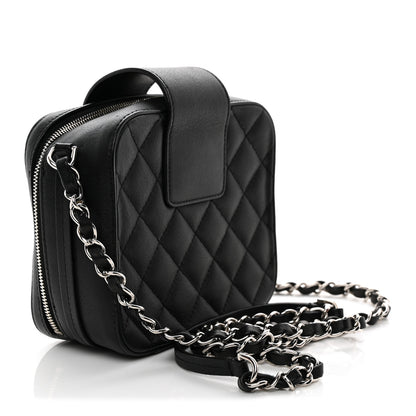 Chanel Lambskin Quilted Mini CC Box Camera Bag Black 3 of 10