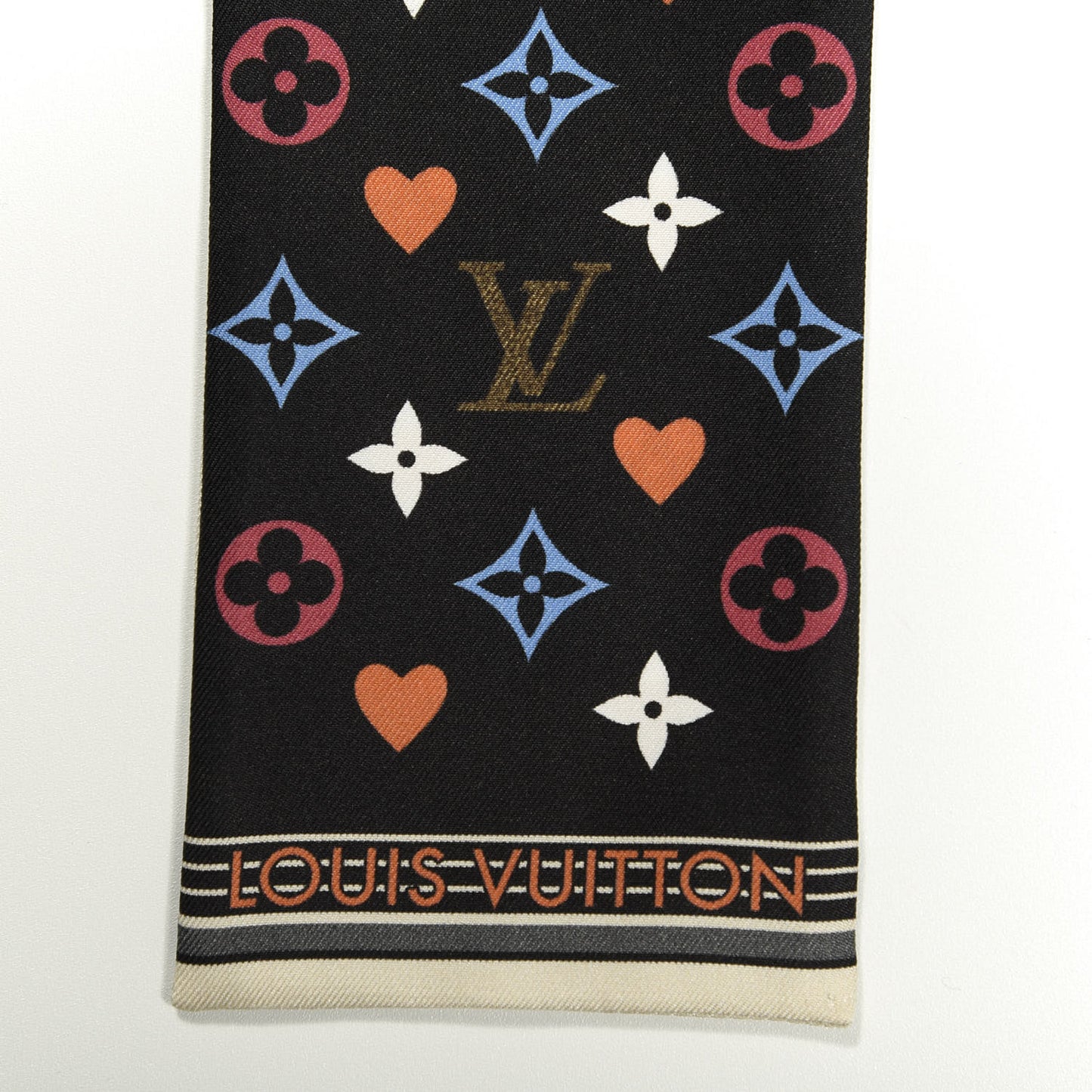 Silk Game On Bandeau Black White