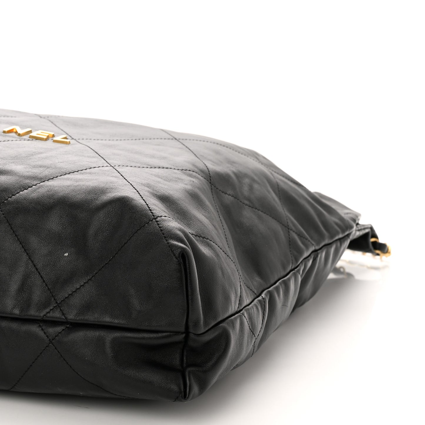 leather tote black