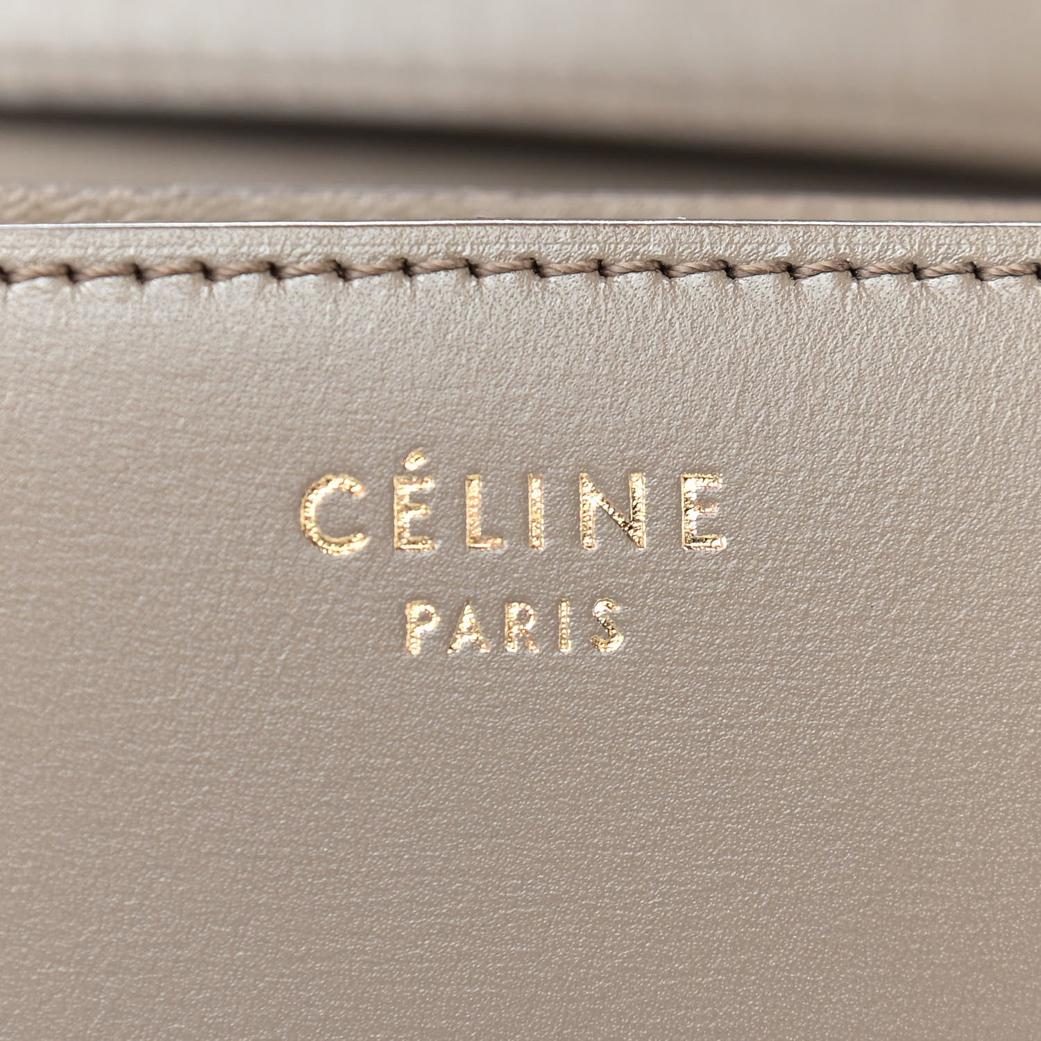 Celine Box Calfskin Medium Classic Box Flap Bag Taupe 6 of 10