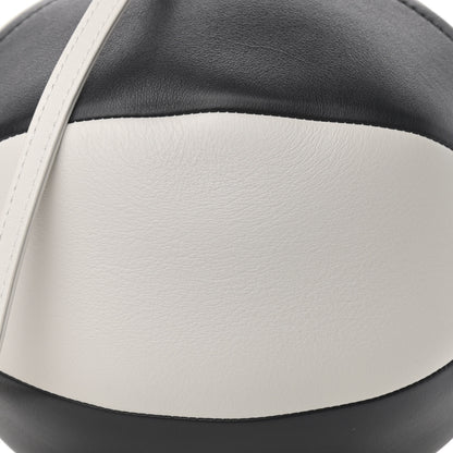 Chanel Calfskin Coco Beach Ball Bag White Black 8 of 10
