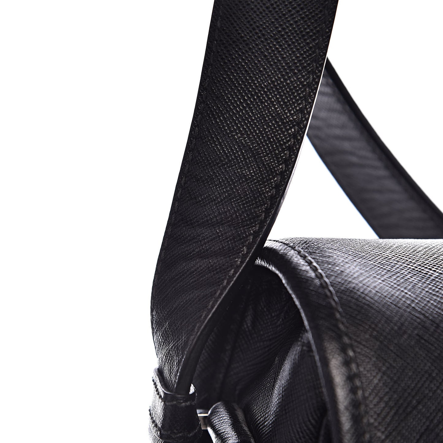 Saffiano Travel Messenger Bag Black