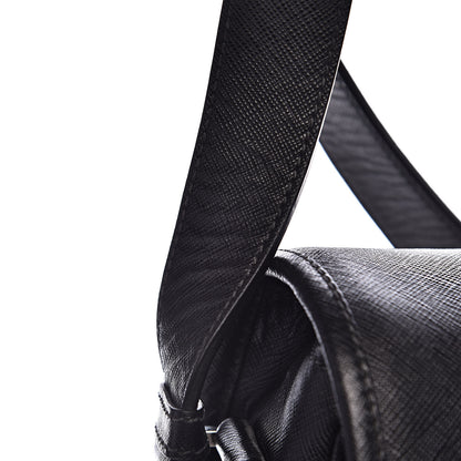 Prada Saffiano Travel Messenger Bag Black 13 of 17