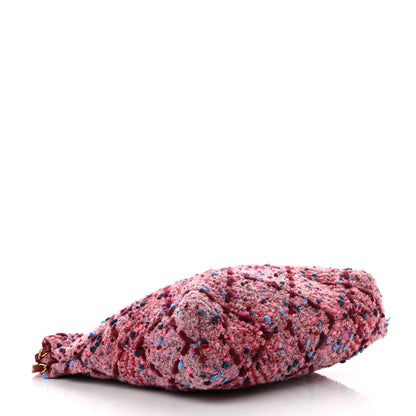 Chanel Tweed Quilted Chanel 22 Pink Burgundy 5 of 11