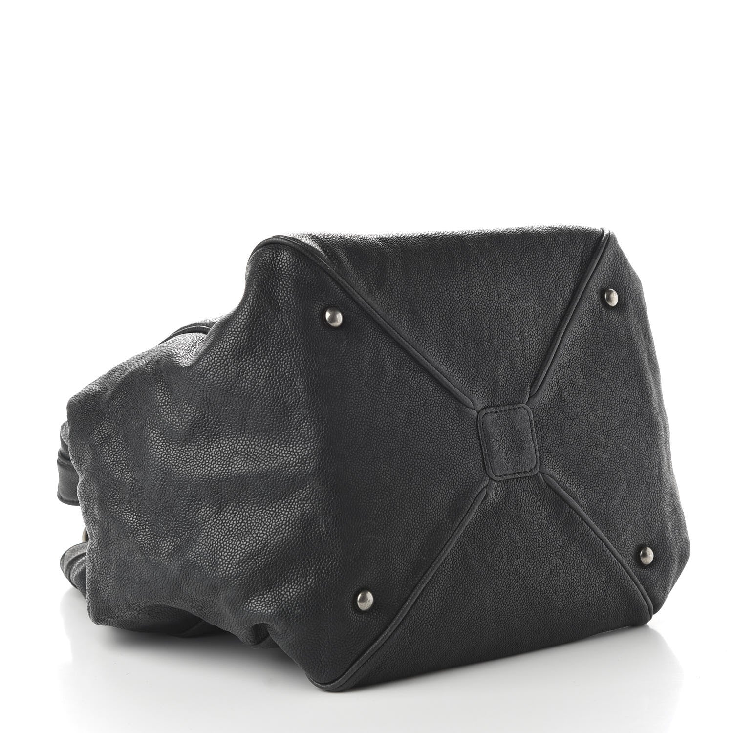 Chanel Distressed Caviar Outdoor Ligne Tote Black 4 of 10