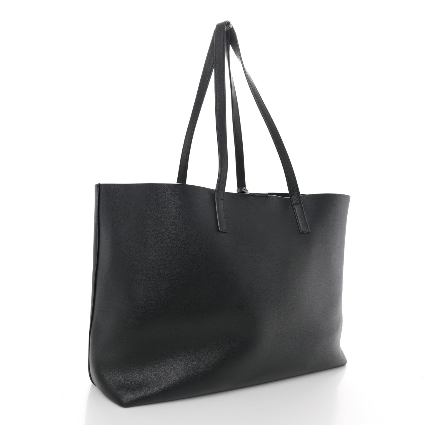 Calfskin Large Shopping Tote Black