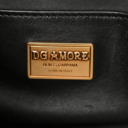 Dolce & Gabbana Smooth Calfskin Small DG Amore Envelope Bag Black 6 of 11