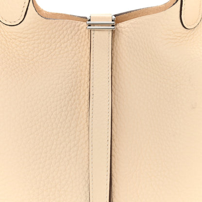 Hermes Taurillon Clemence Swift Eclat Picotin Lock 18 PM Nata Terre Battue 7 of 10