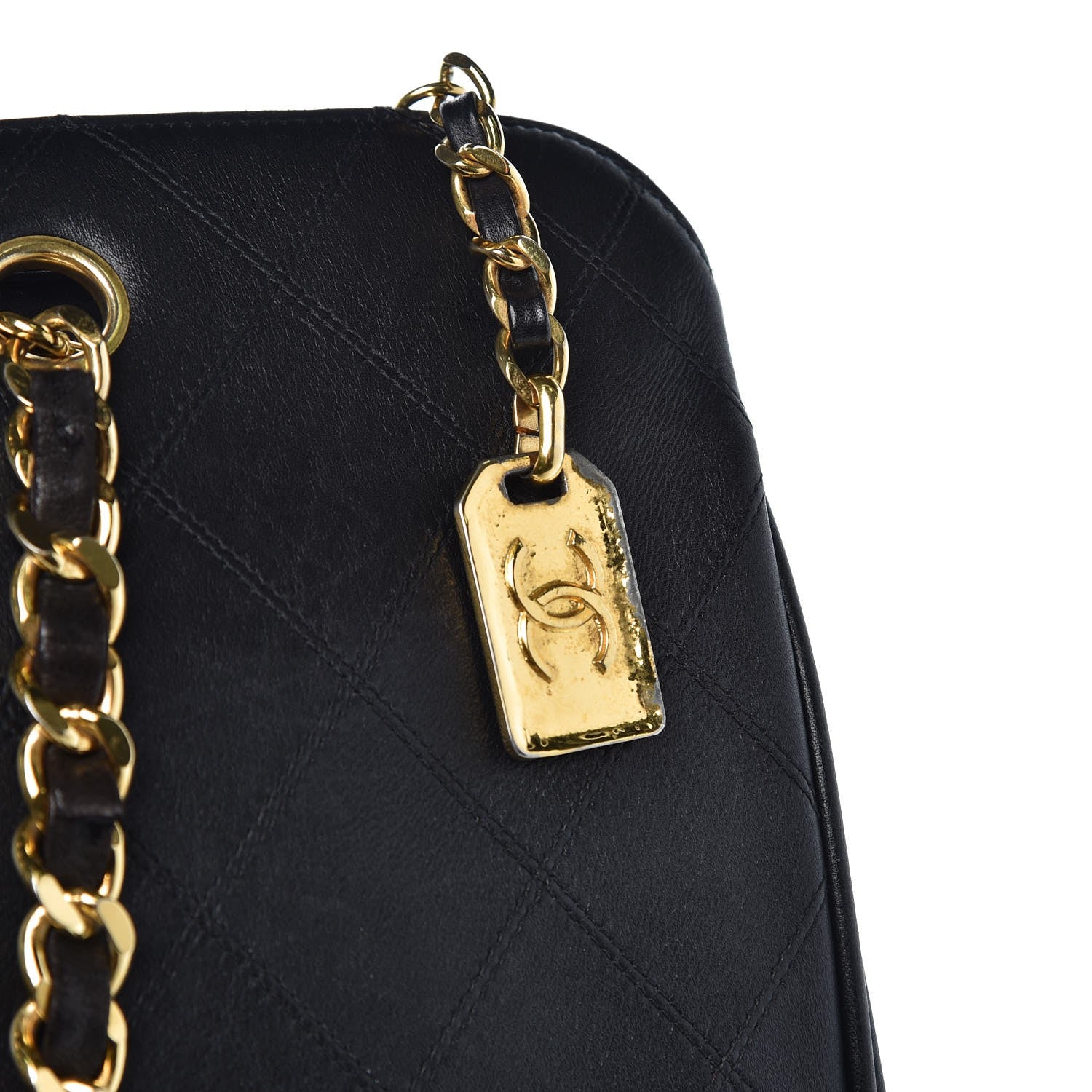 Chanel Calfskin Stitched XL Weekender Black 14 of 14