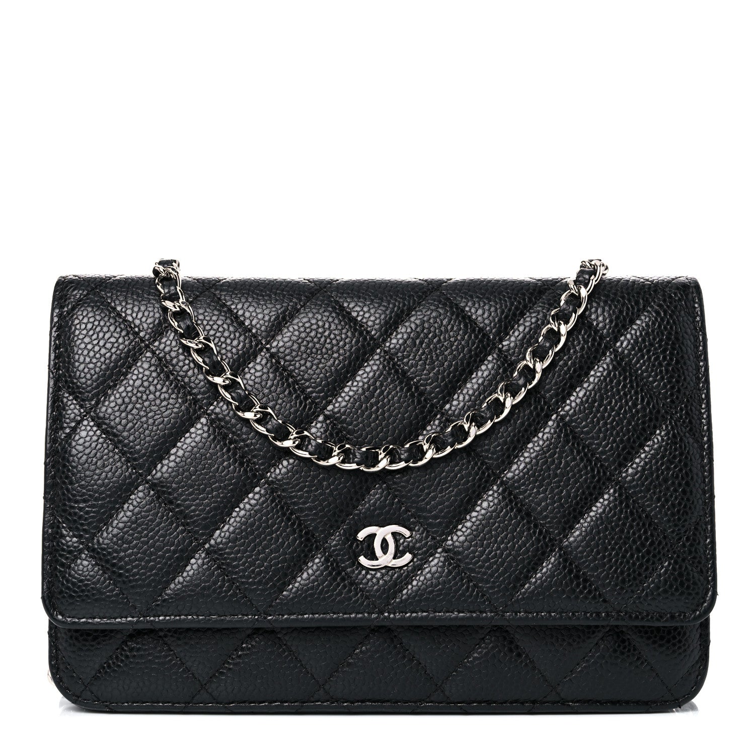 Chanel Caviar Quilted Wallet On Chain WOC Black 1 of 13
