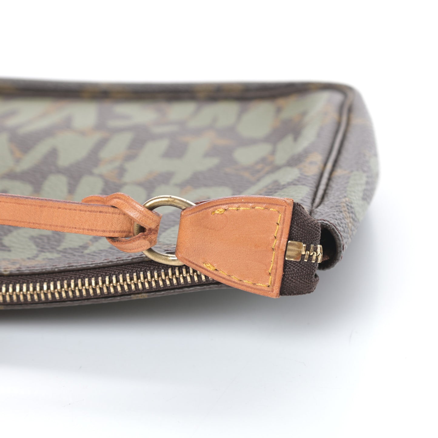 Monogram Graffiti Pochette Accessories Kaki