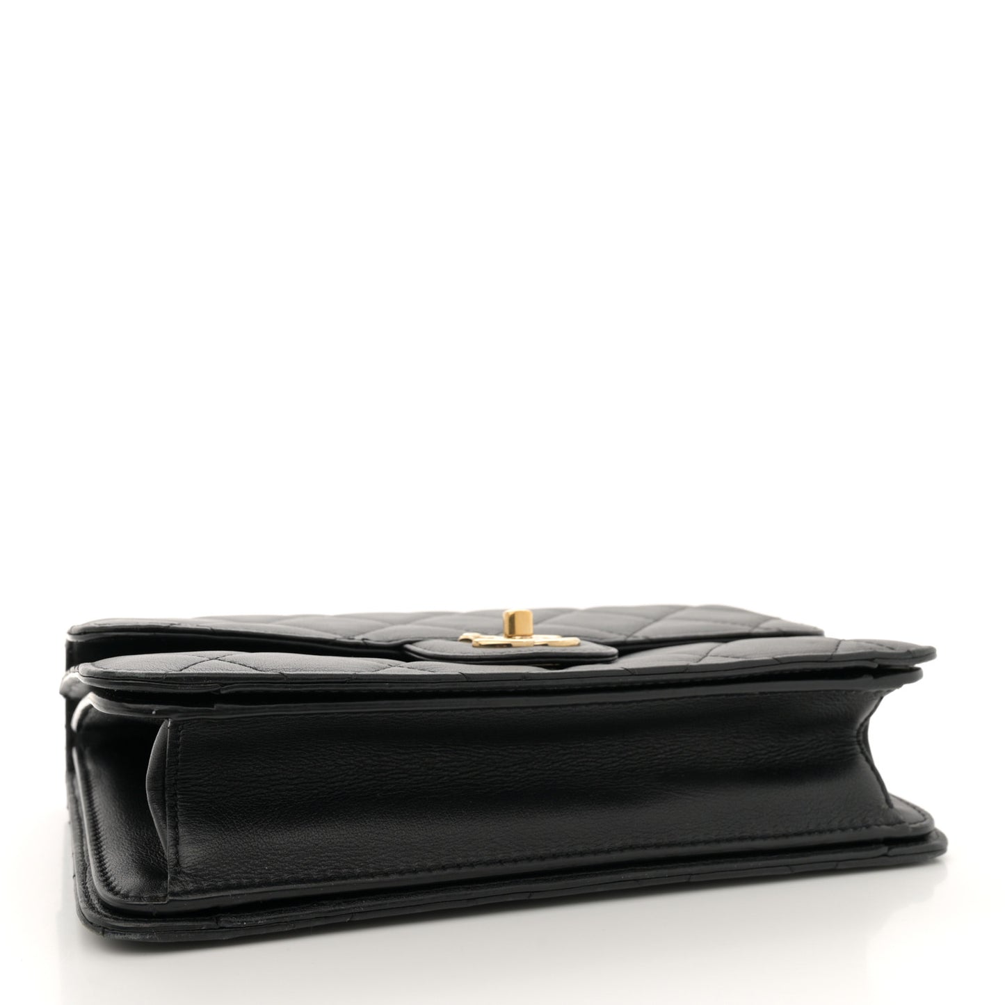 Calfskin Quilted Coco Lady Flap Black