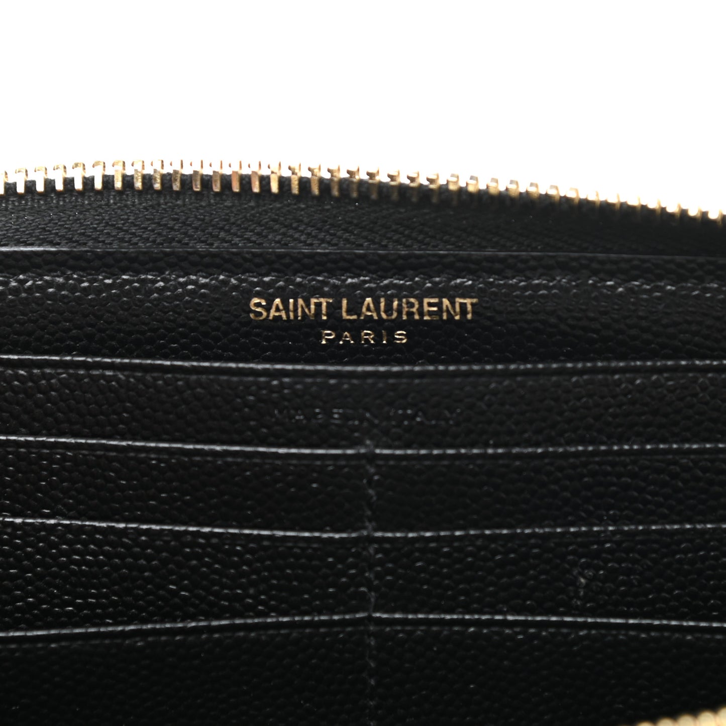 Grain De Poudre Matelasse Chevron Monogram Zip Around Wallet Black