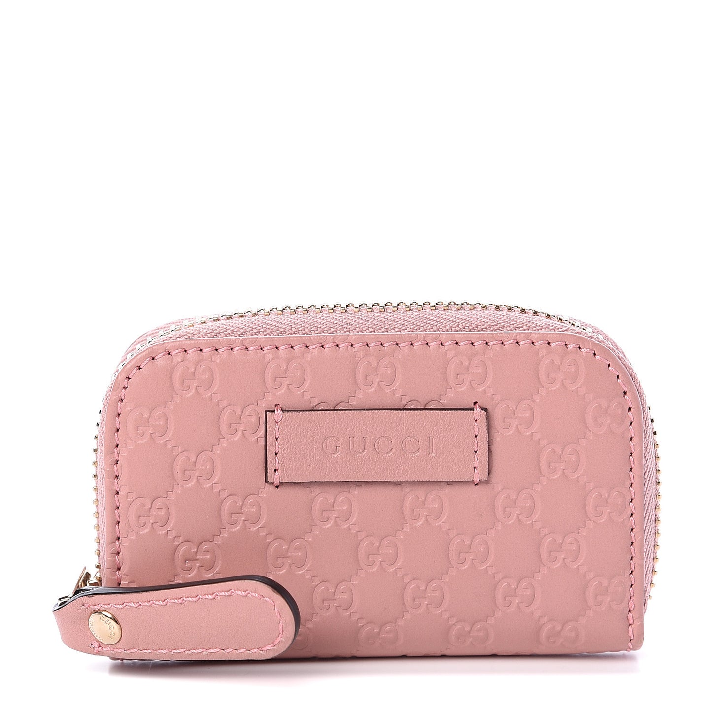 Microguccissima Zip Around Card Case Soft Pink