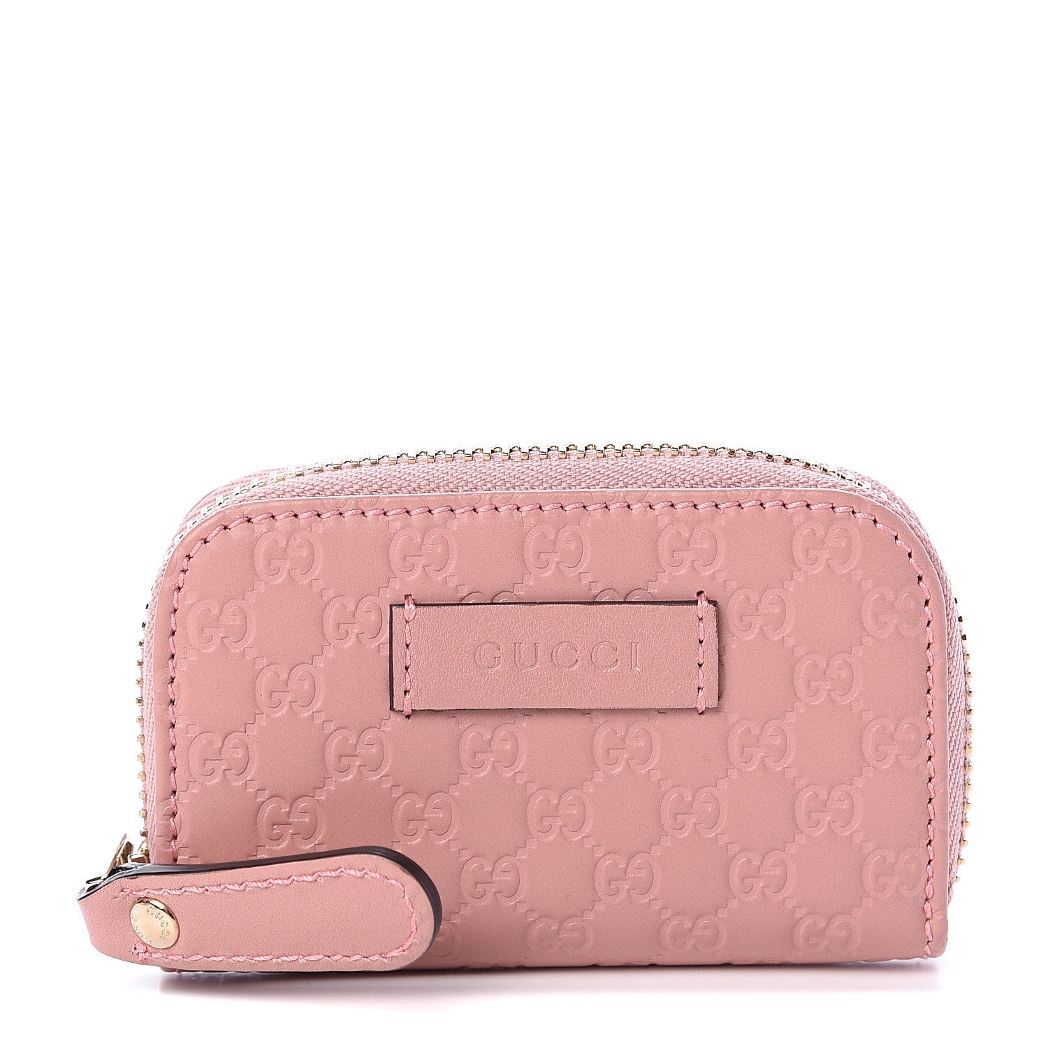 Gucci Microguccissima Zip Around Card Case Soft Pink 1 of 6