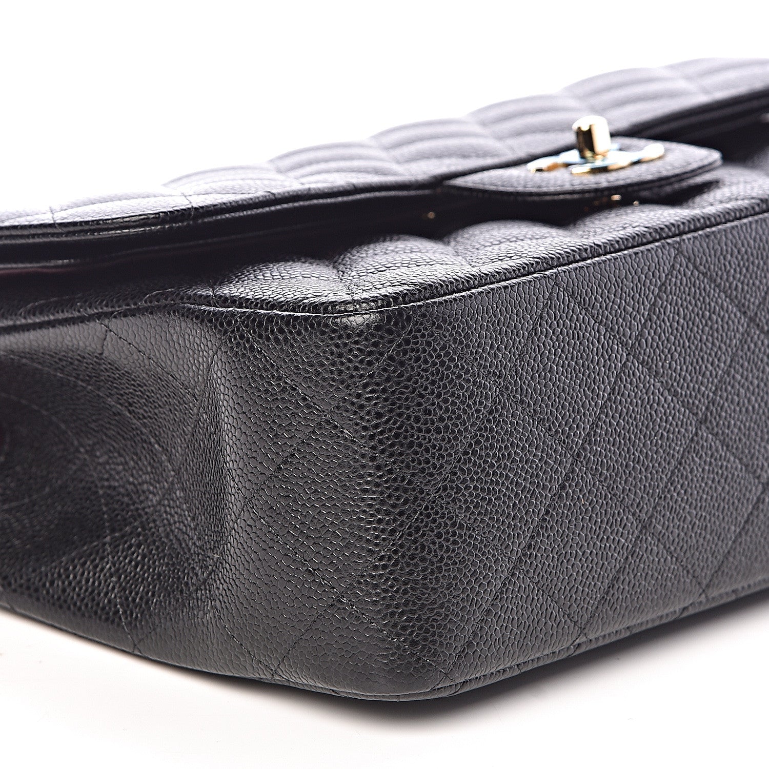 Chanel Caviar Quilted Jumbo Double Flap Black 8 of 11