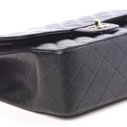 Chanel Caviar Quilted Jumbo Double Flap Black 8 of 11