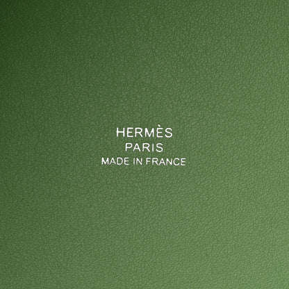 Hermes Ostrich Micro Picotin Lock Vert Criquet 6 of 11