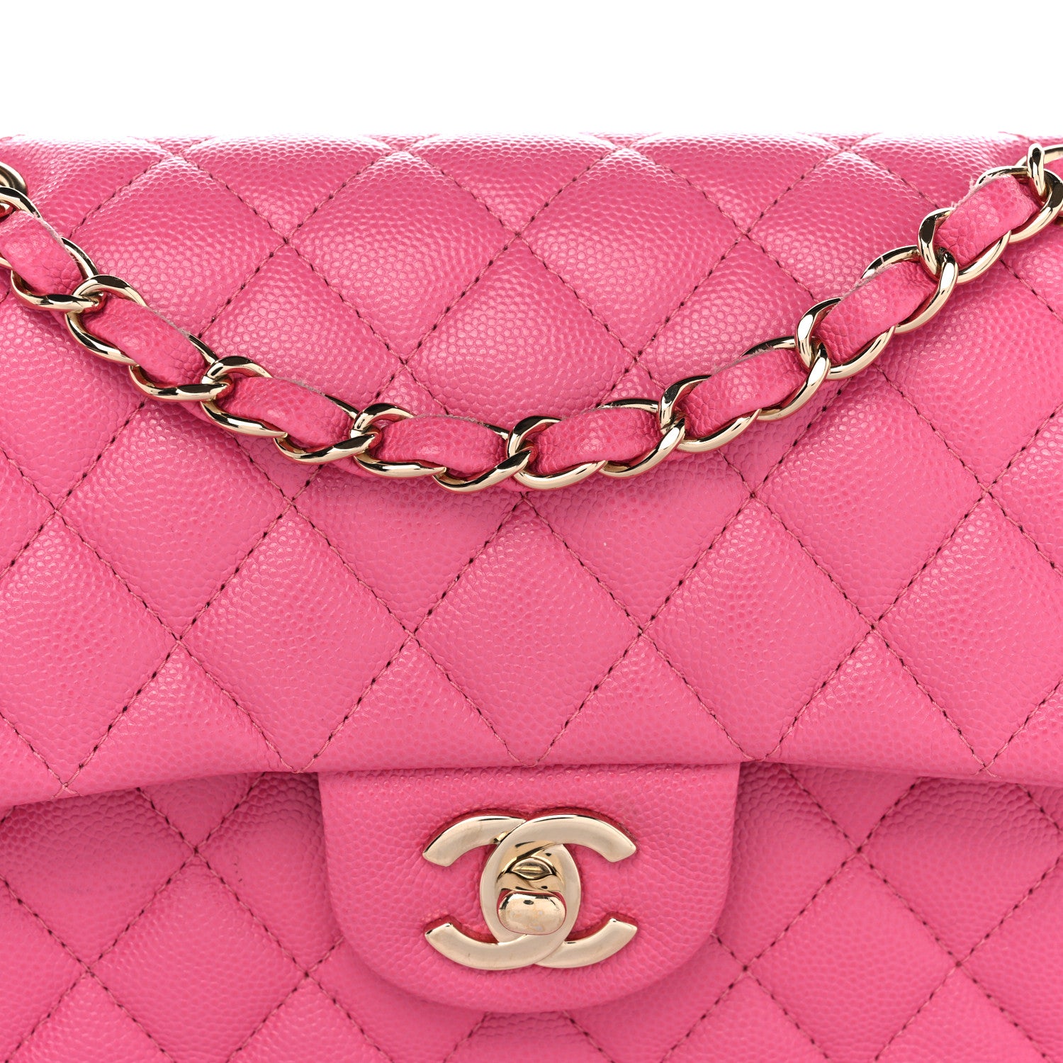 Chanel Caviar Quilted Small Double Flap Pink 8 of 11