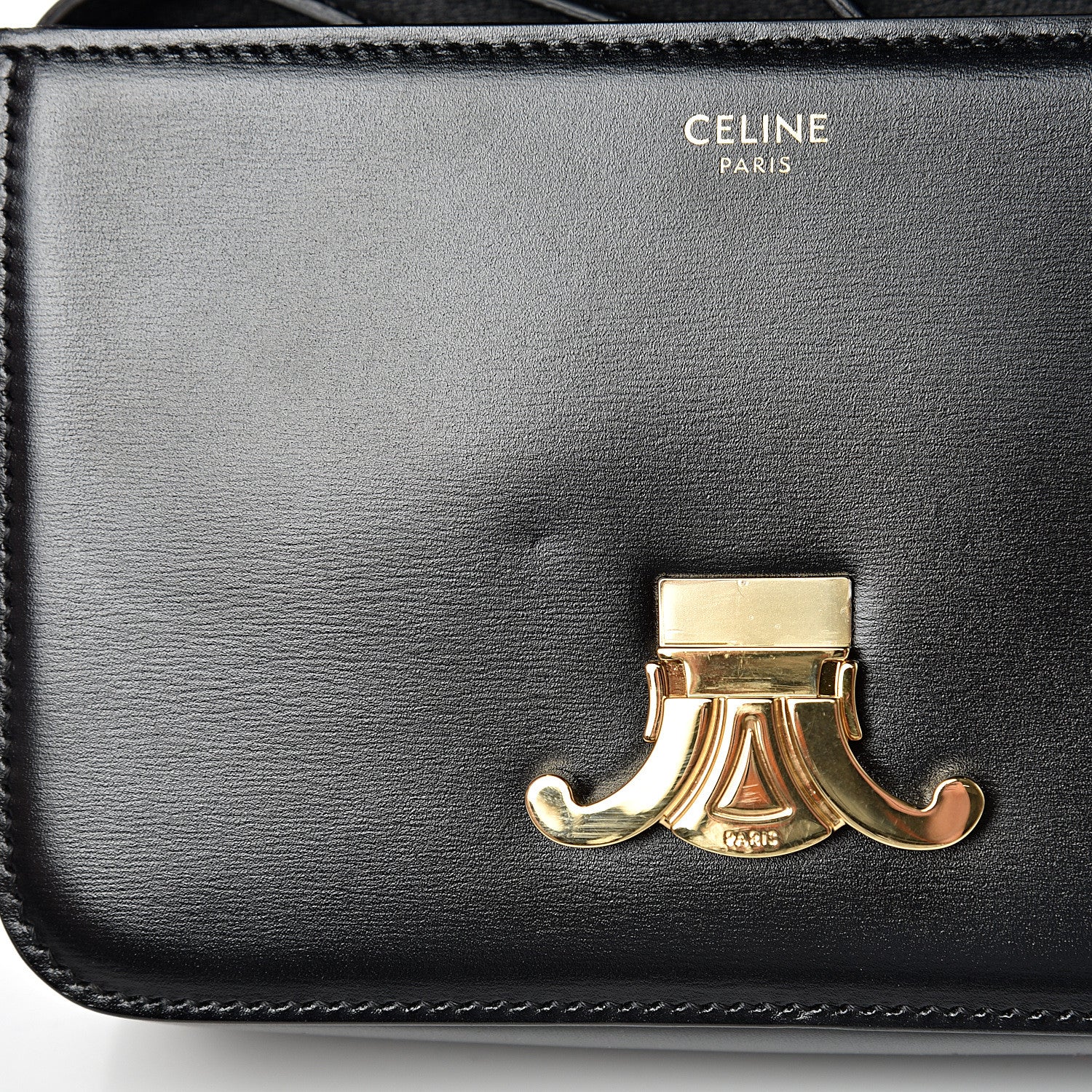 Celine Shiny Calfskin Nano Triomphe Black 11 of 11