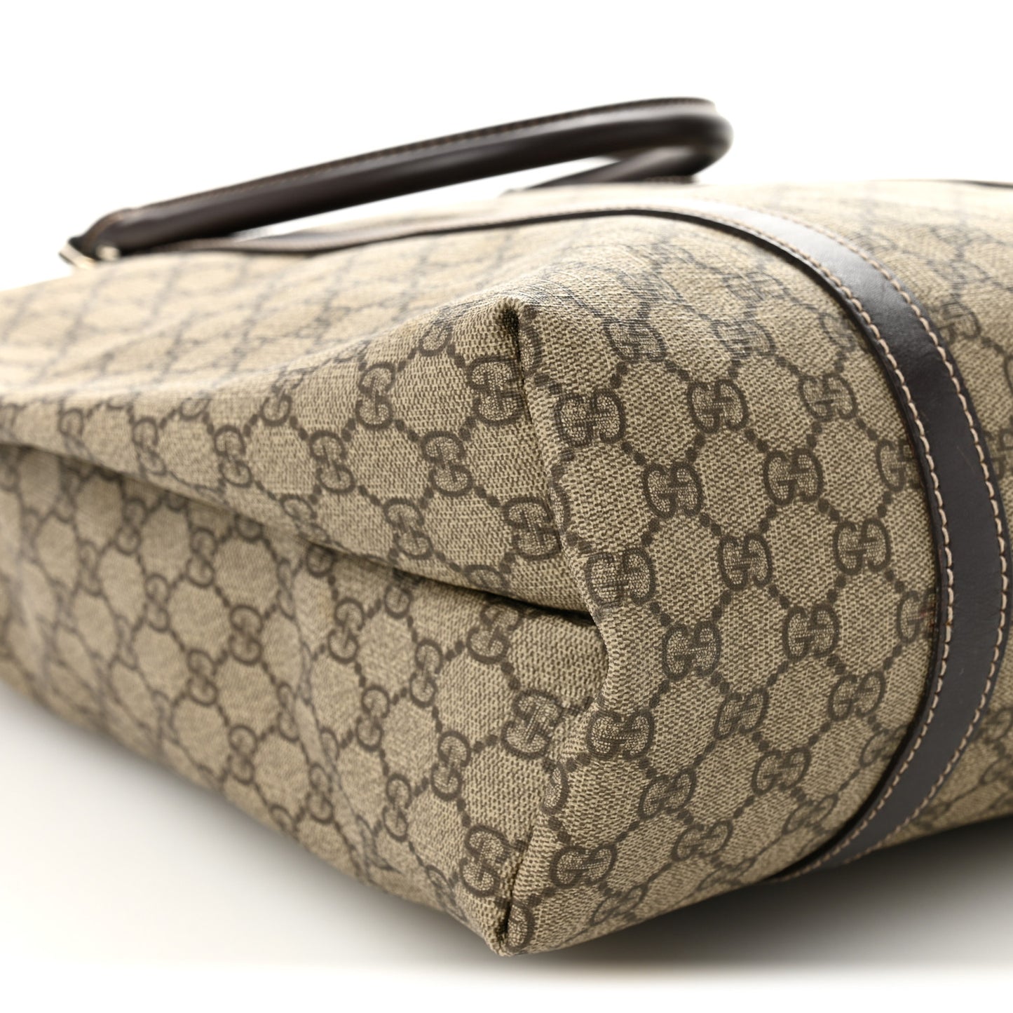 GG Plus Monogram Joy Vertical Tote Dark Brown