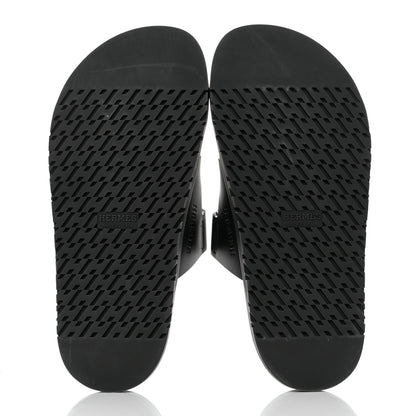 Hermes Calfskin Womens Chypre Sandals 36 Black 5 of 9
