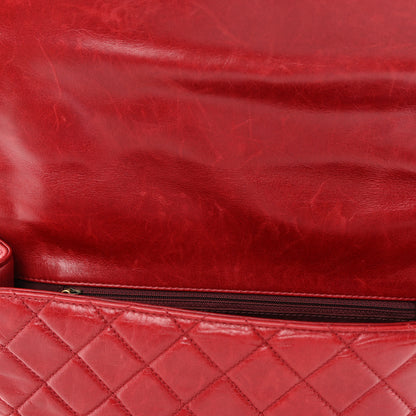 Chanel Glazed Calfskin Castle Rock Medium Flap Red 16 of 18