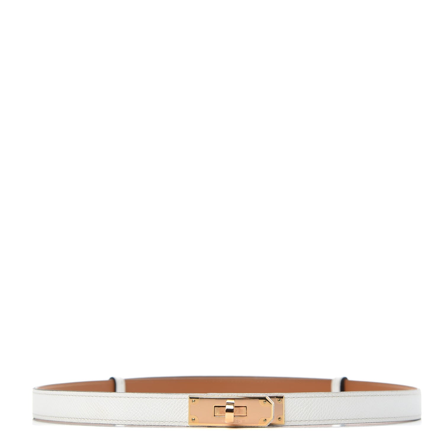 Hermes Epsom Kelly Belt White 1 of 4