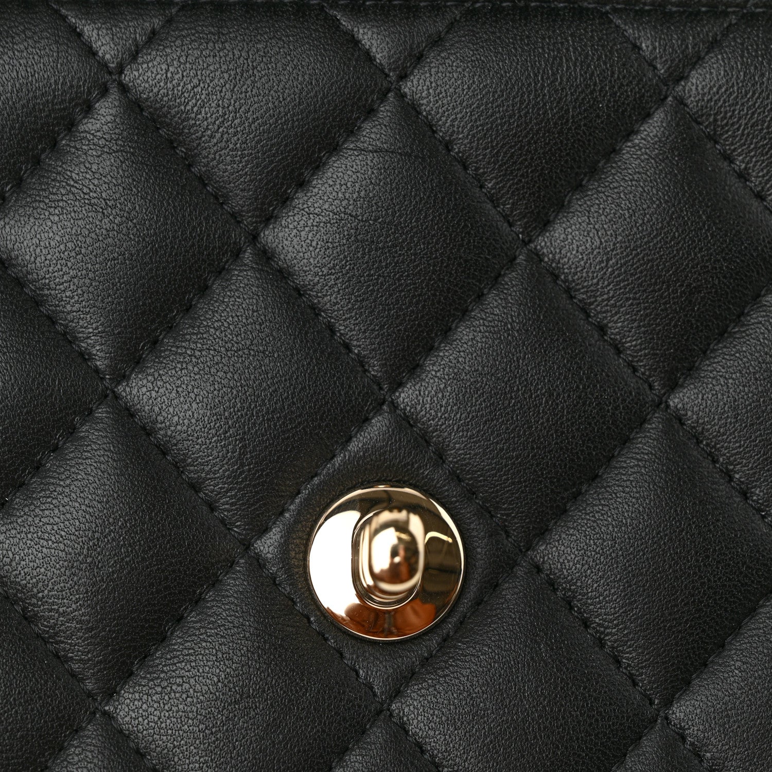 Chanel Lambskin Quilted Mini Lion Charm Top Handle Rectangular Flap Black 12 of 12