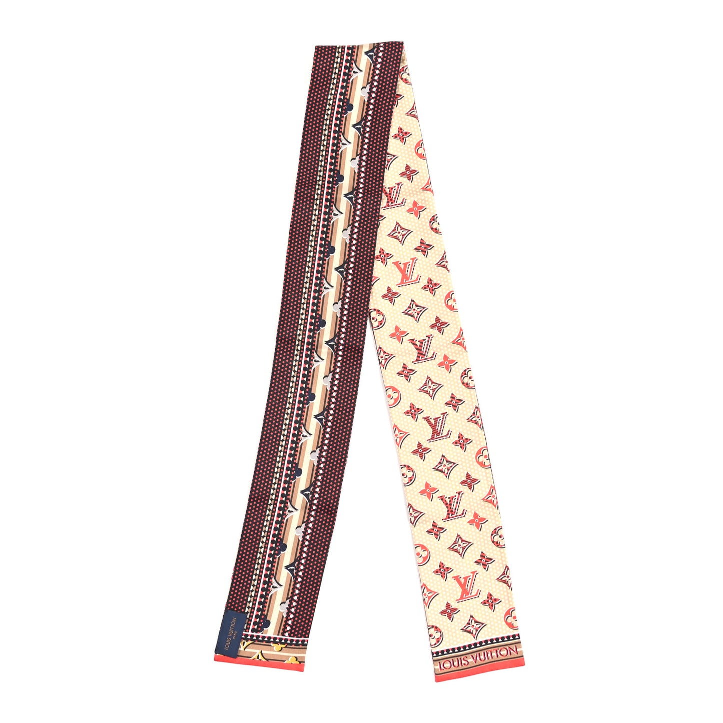 Silk Monogram Monodots Bandeau Beige