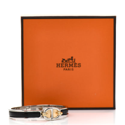 Hermes Enamel Mini Clic Chaine d'Ancre Bracelet PM Black 4 of 4