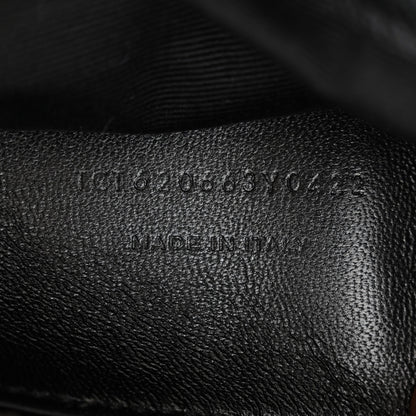 Saint Laurent Grain De Poudre Medium West Hollywood Monogram Fold-Over Black 7 of 10