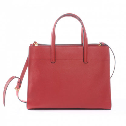 Prada Saffiano Soft Tote Fuoco 3 of 7