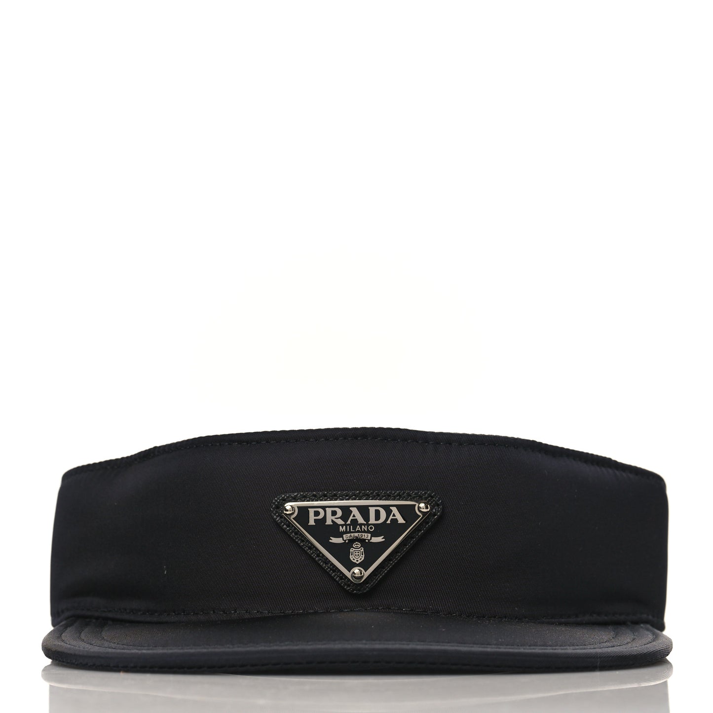 Nylon Metal Triangle Logo Visor L Black