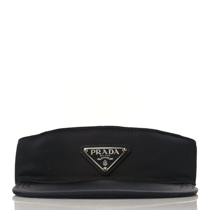 Prada Nylon Metal Triangle Logo Visor L Black 2 of 7