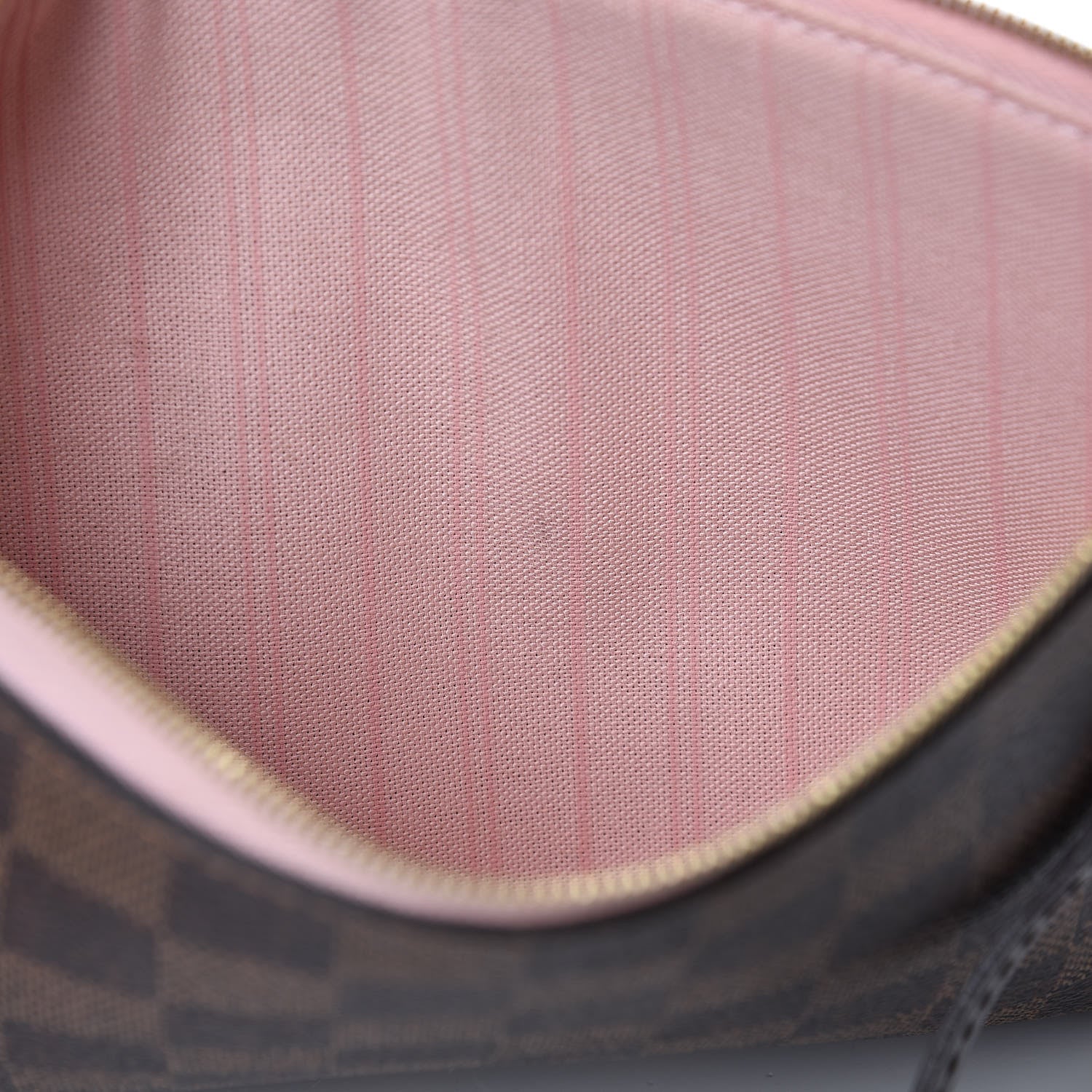 Louis Vuitton Damier Ebene Neverfull MM GM Pochette Rose Ballerine 9 of 9