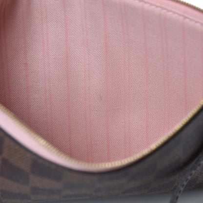 Louis Vuitton Damier Ebene Neverfull MM GM Pochette Rose Ballerine 9 of 9