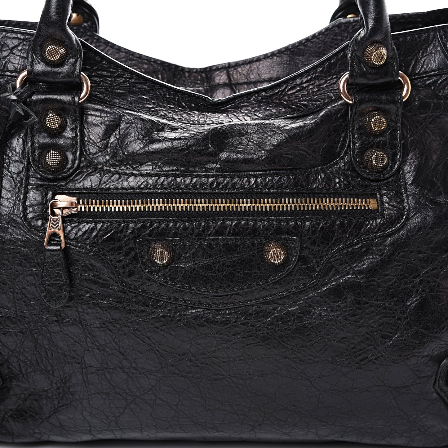 Agneau Giant 12 Rose Gold Hardware City Black
