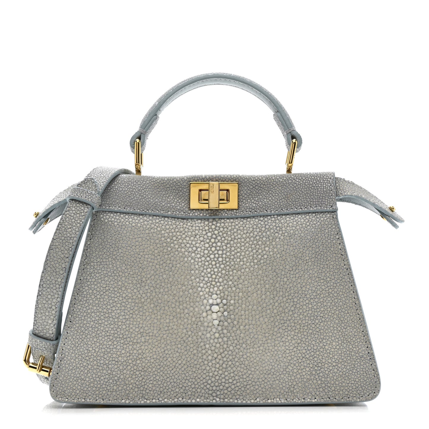 Stingray Shiny Nappa Petite Peekaboo I SEE U Satchel Anice