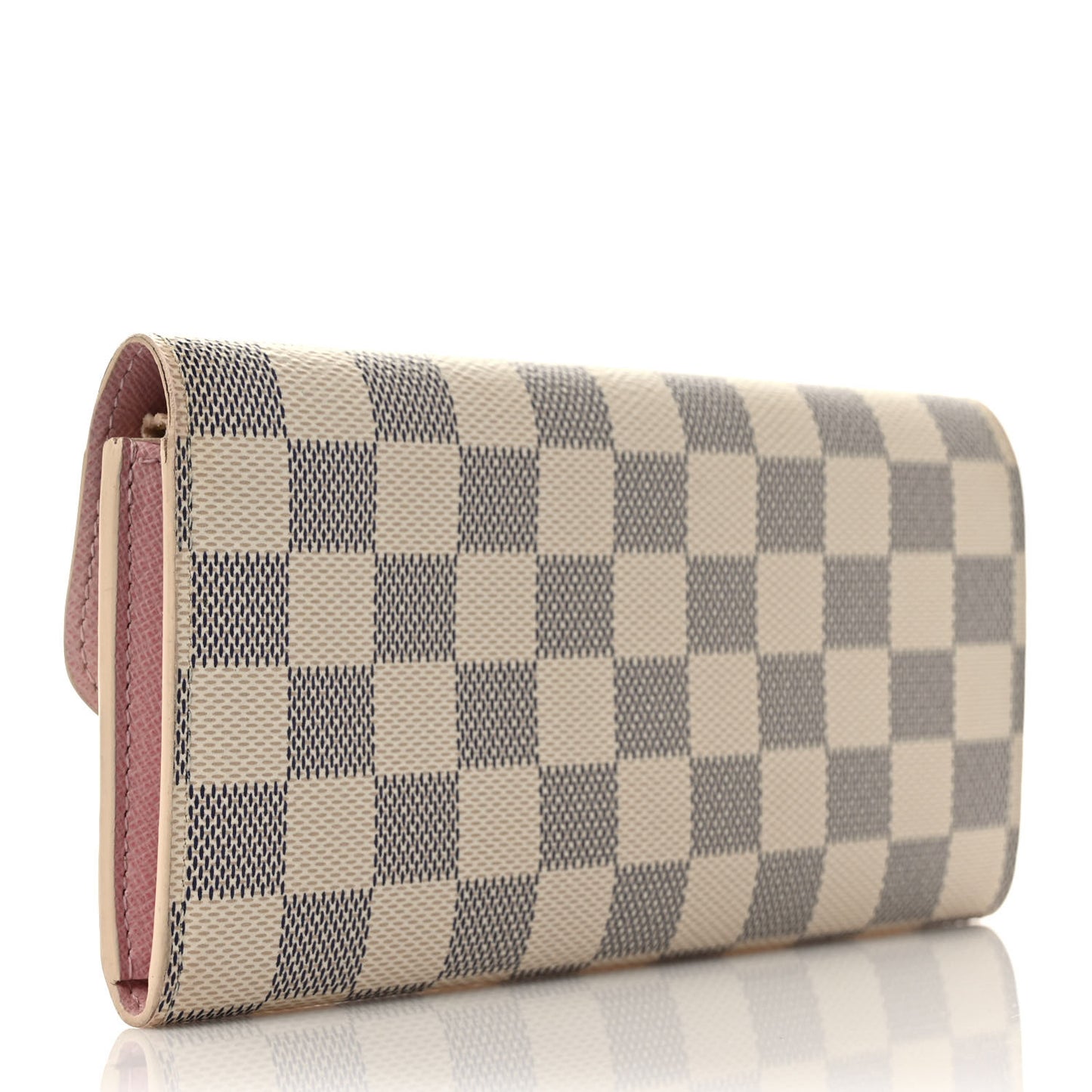 Damier Azur Emilie Wallet Rose Ballerine