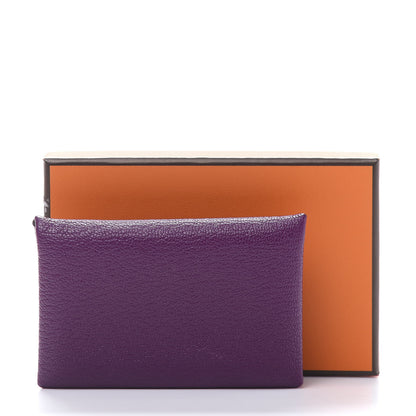 Hermes Chevre Mysore Calvi Card Case Anemone 10 of 10