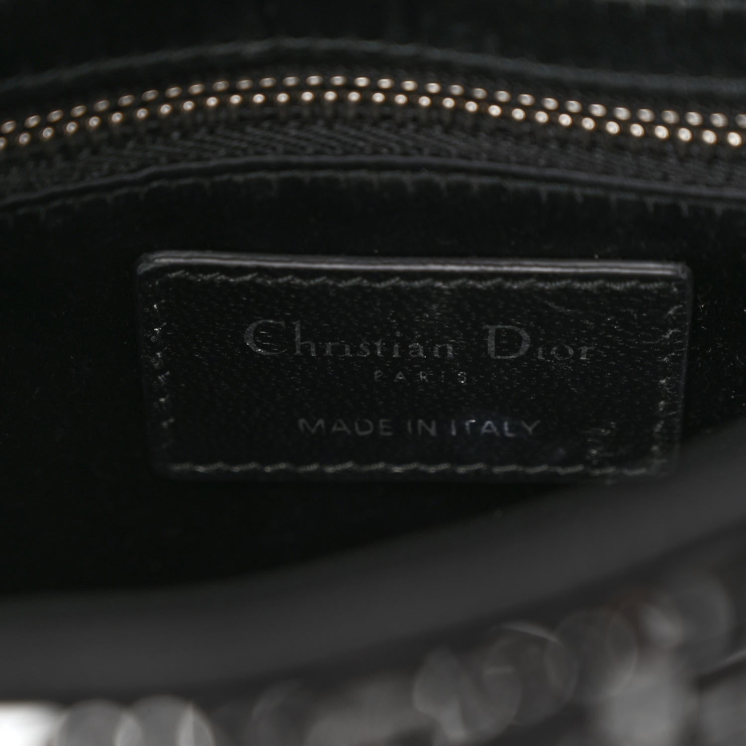 Christian Dior Satin Crystal Cannage Mini Lady Dior Black 6 of 10