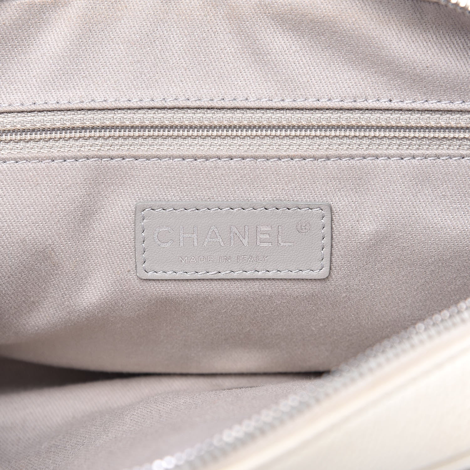 Chanel Caviar Quilted Medium Easy Flap Dark White 6 of 18