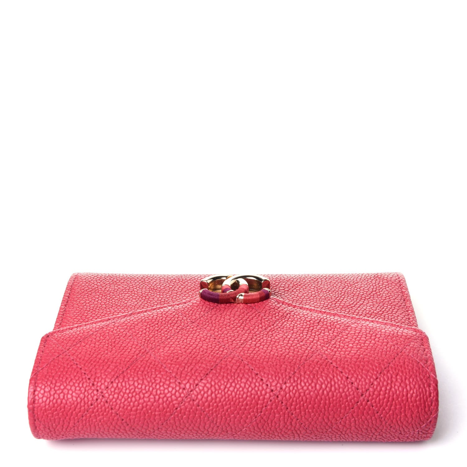 Chanel Caviar Quilted Medium CC Box Flap Wallet Pink 11 of 12
