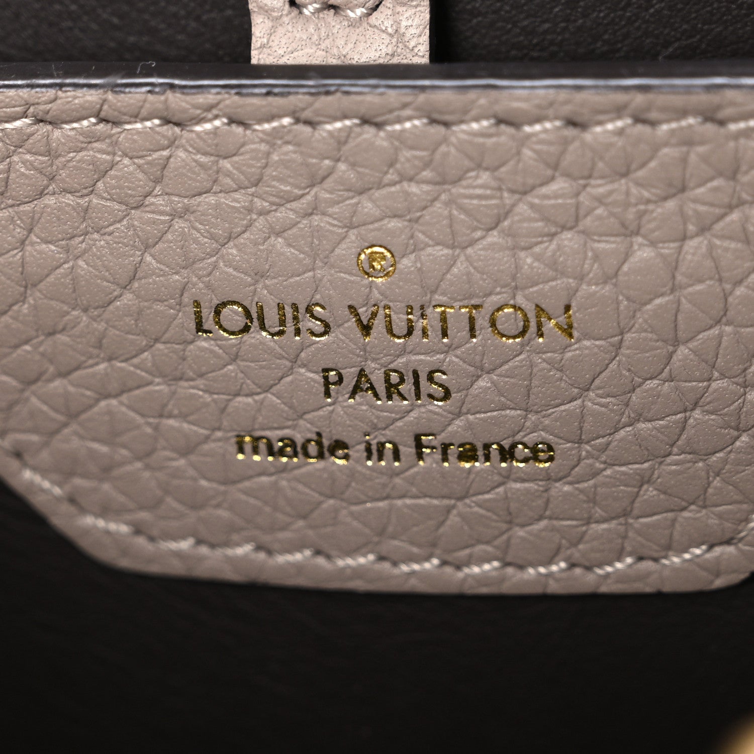 Louis Vuitton Taurillon Capucines PM Galet 6 of 9