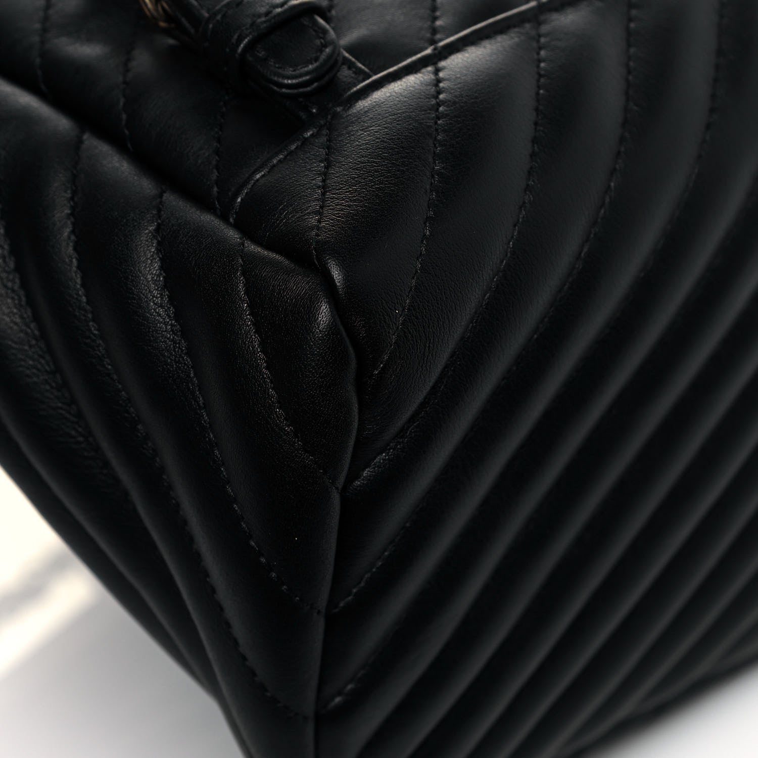 Chanel Calfskin Chevron Quilted Large Urban Spirit Backpack Black 11 of 12
